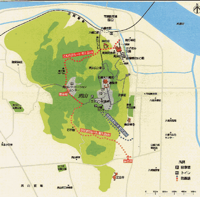 男山散策路（地図）