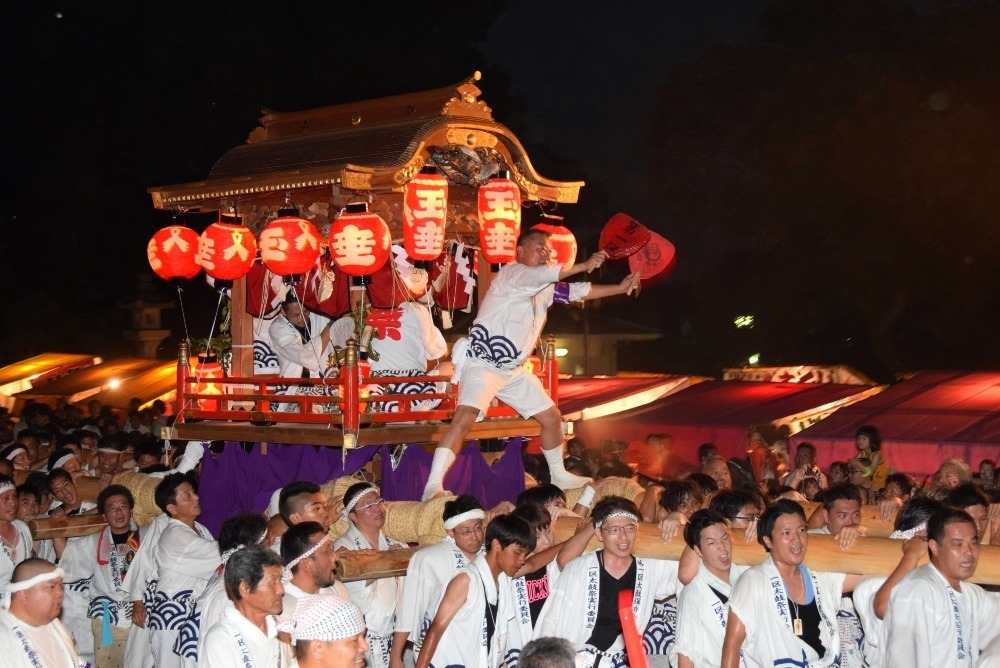 太鼓まつり宮入の様子