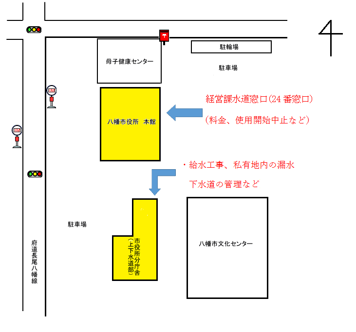 上下水道部の詳細位置図