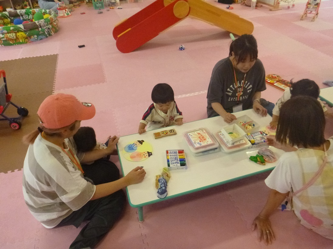 常設で制作している様子