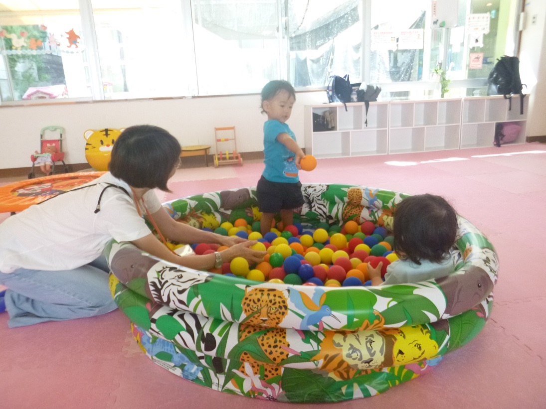 常設で遊んでいる様子