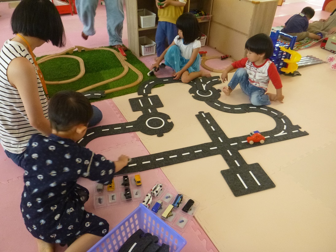 常設で遊んでいる様子