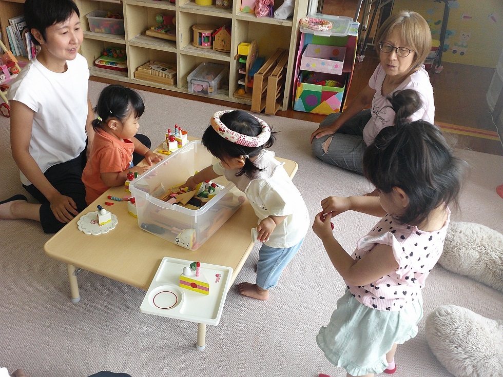 常設で遊んでいる様子