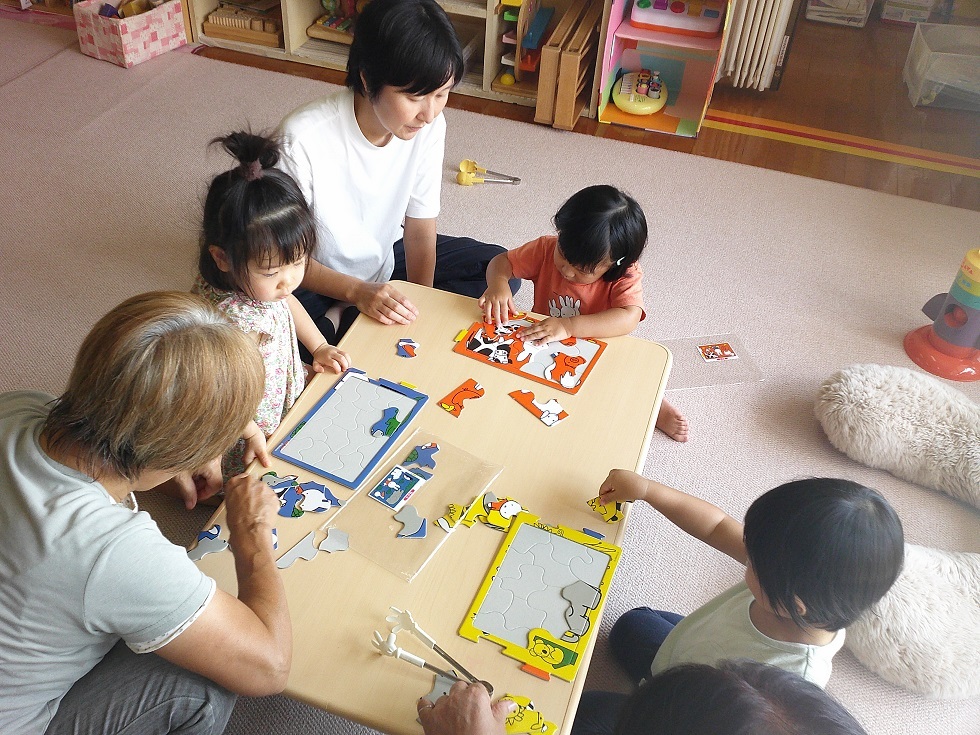 常設で遊んでいる様子
