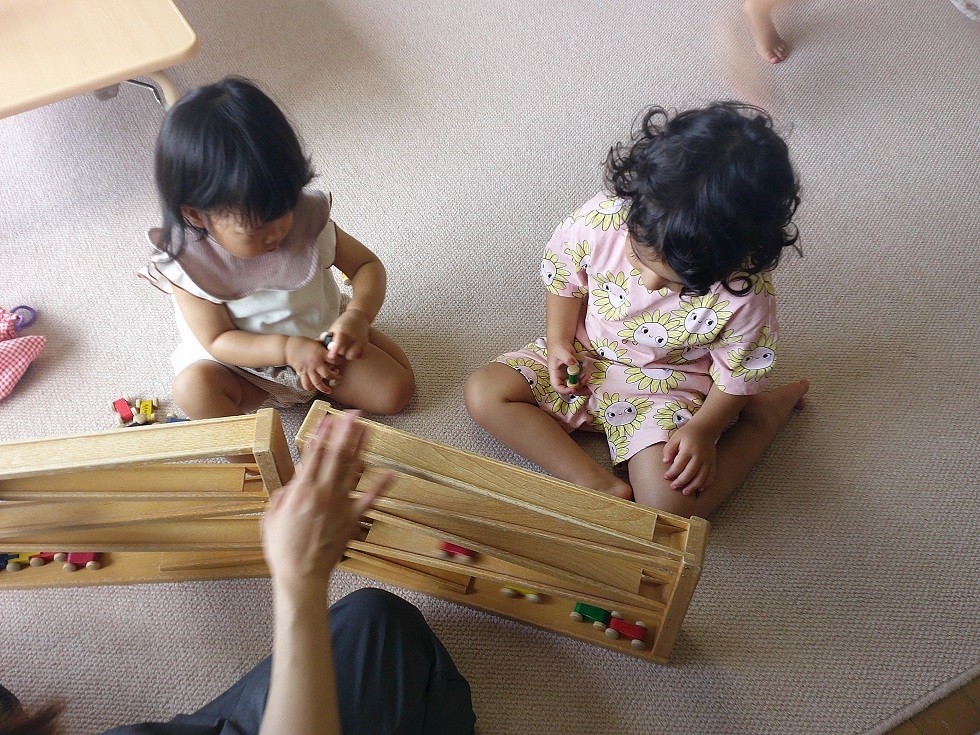 常設で遊んでいる様子