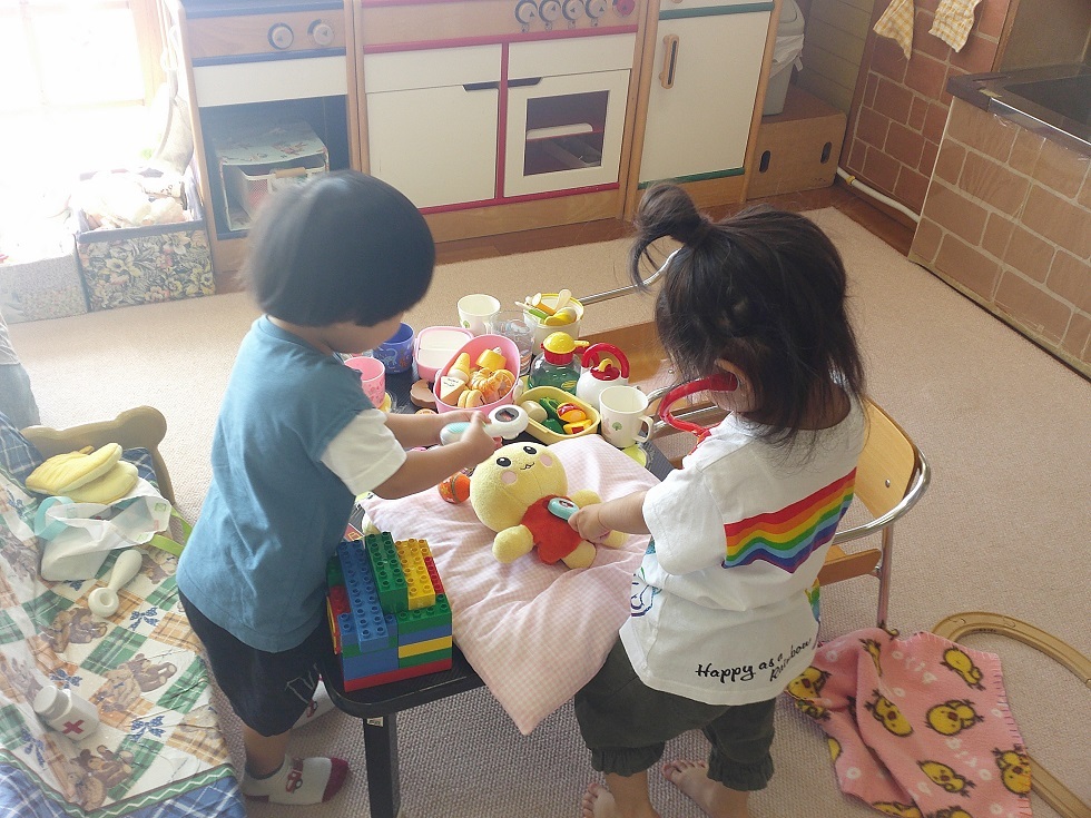 常設で遊んでいる様子