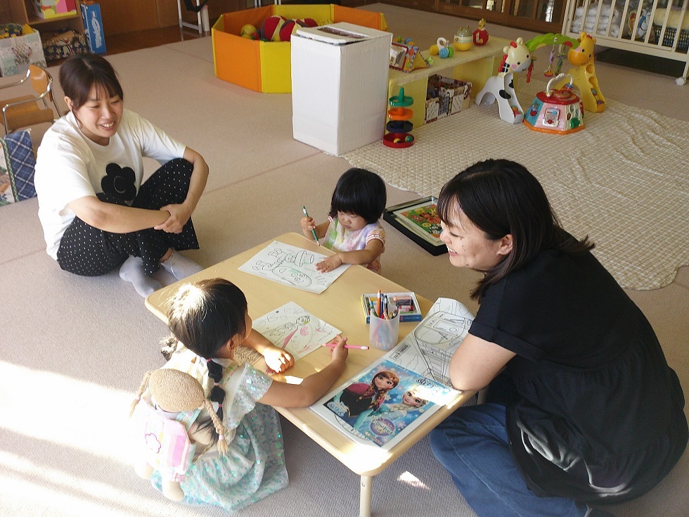 常設で遊んでいる様子