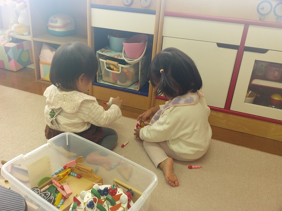 常設で遊んでいる様子