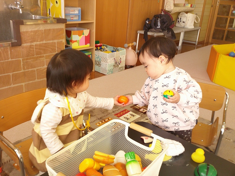 常設で遊んでいる様子