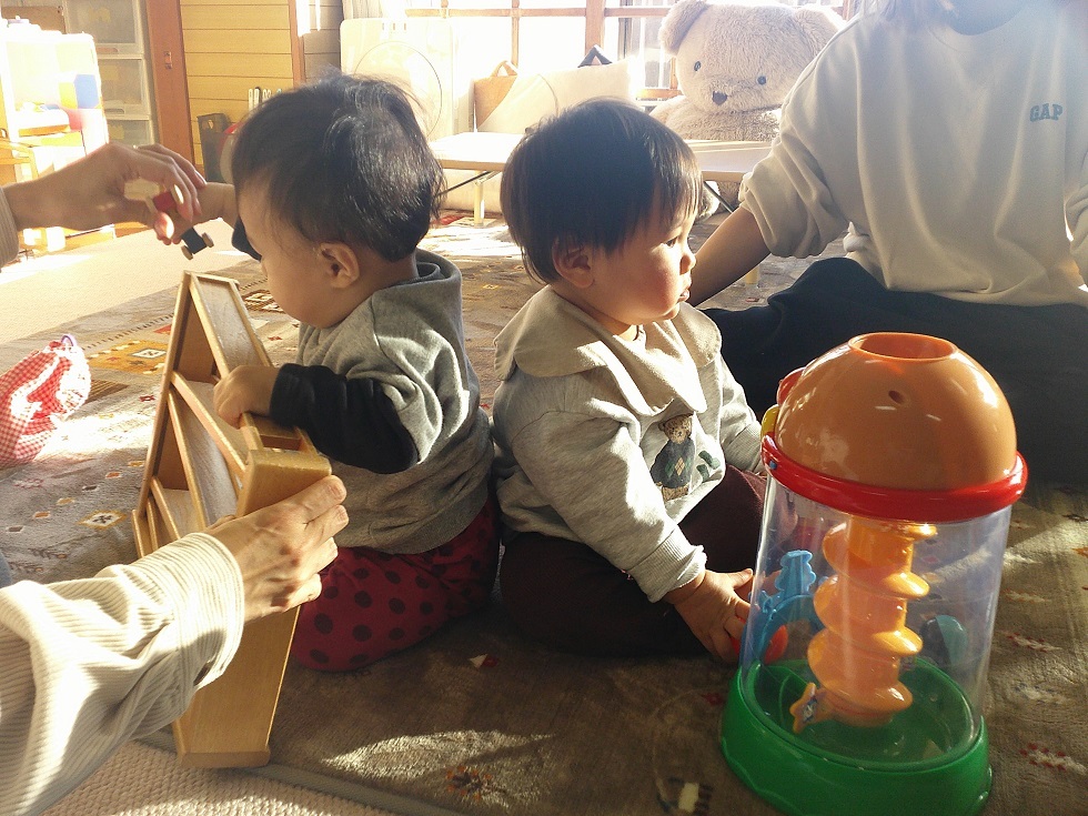 常設で遊んでいる様子