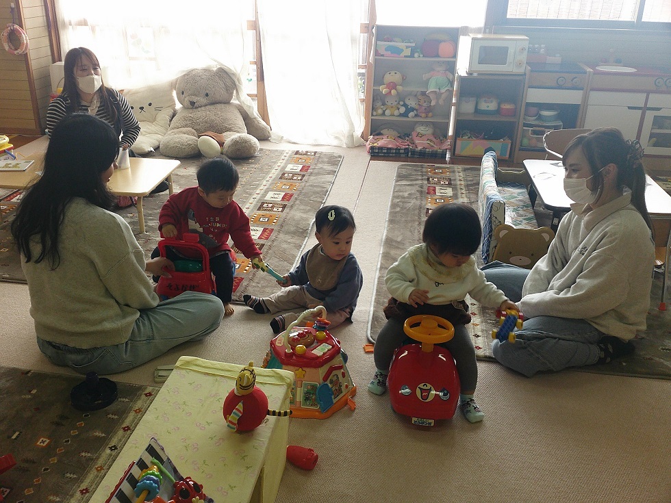 常設で遊んでいる様子