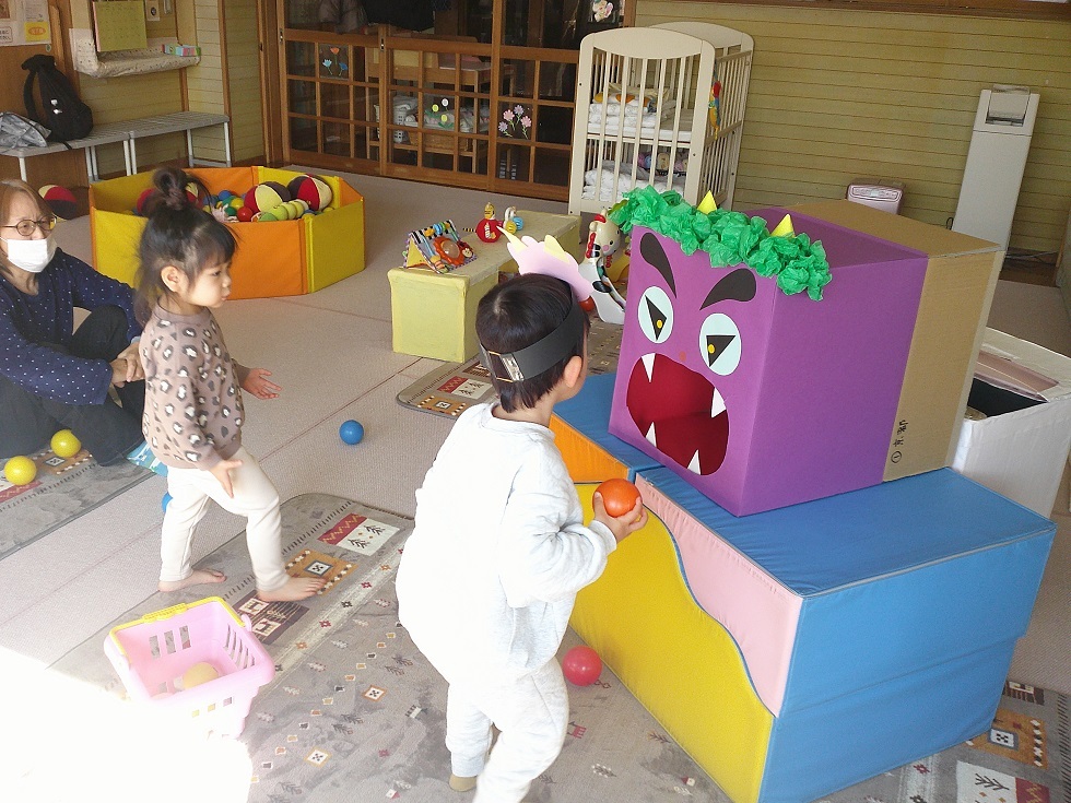 常設で遊んでいる様子