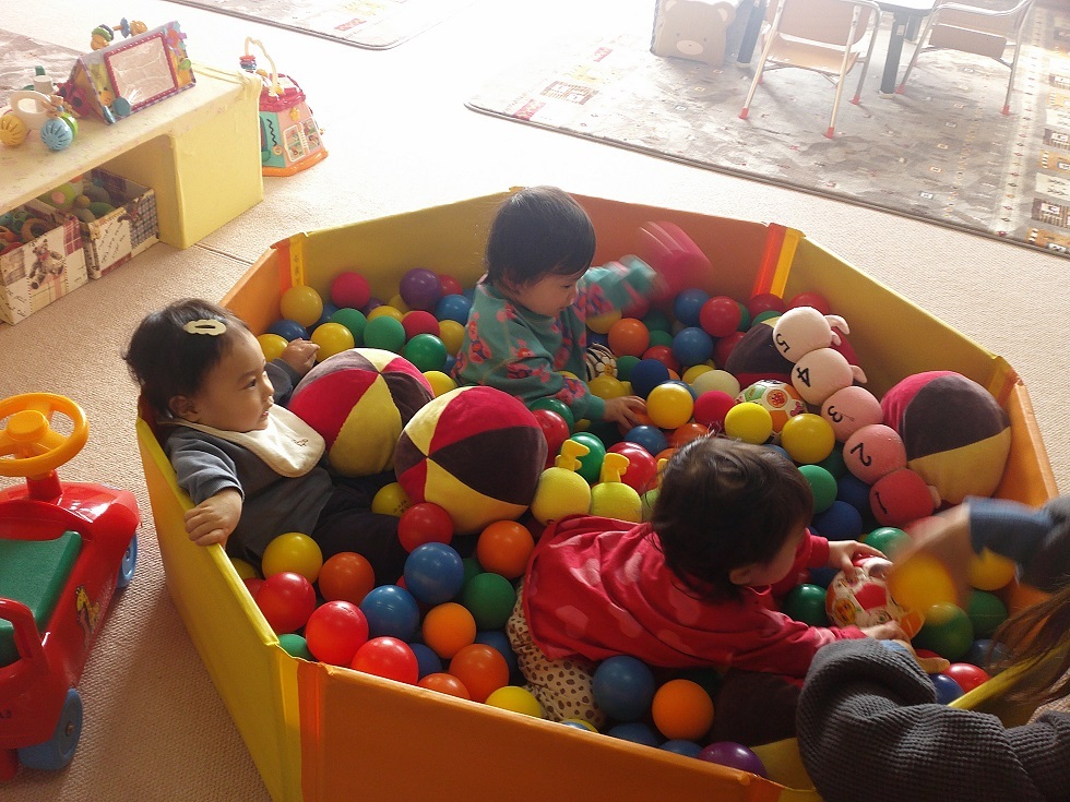 常設で遊んでいる様子