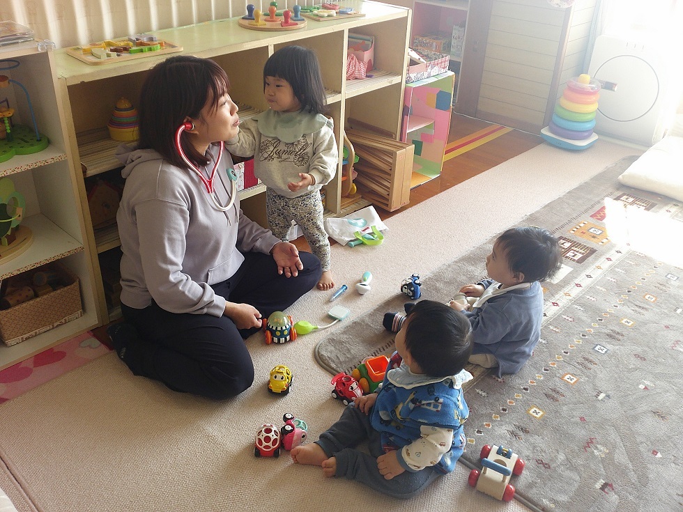 常設で遊んでいる様子