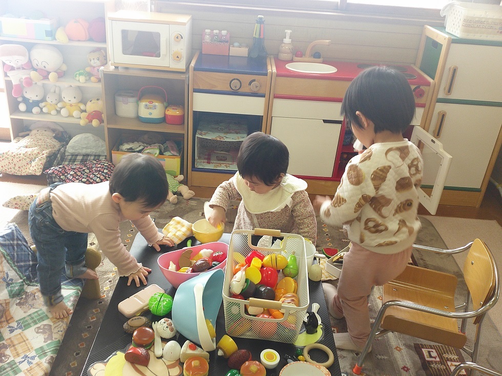 常設で遊んでいる様子