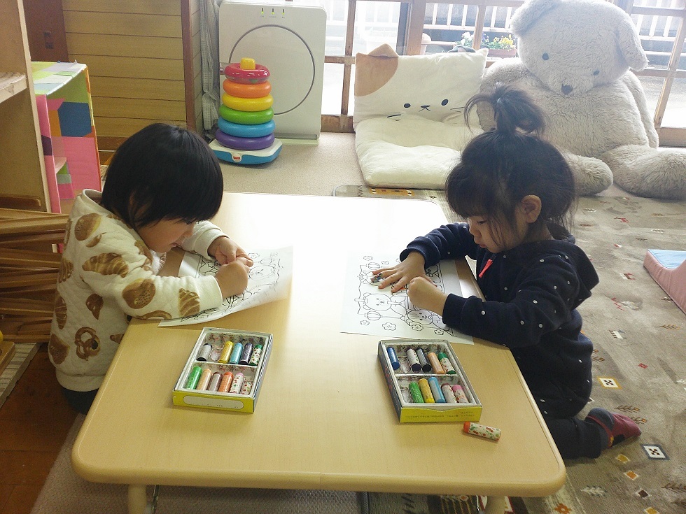 常設で遊んでいる様子