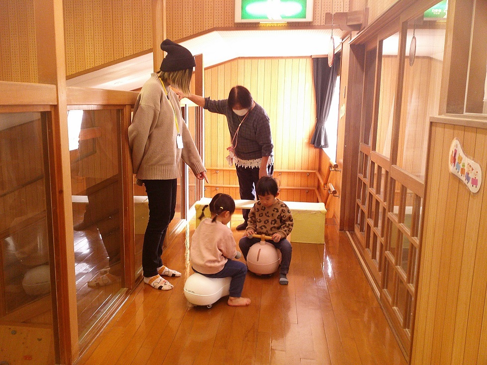 常設で遊んでいる様子