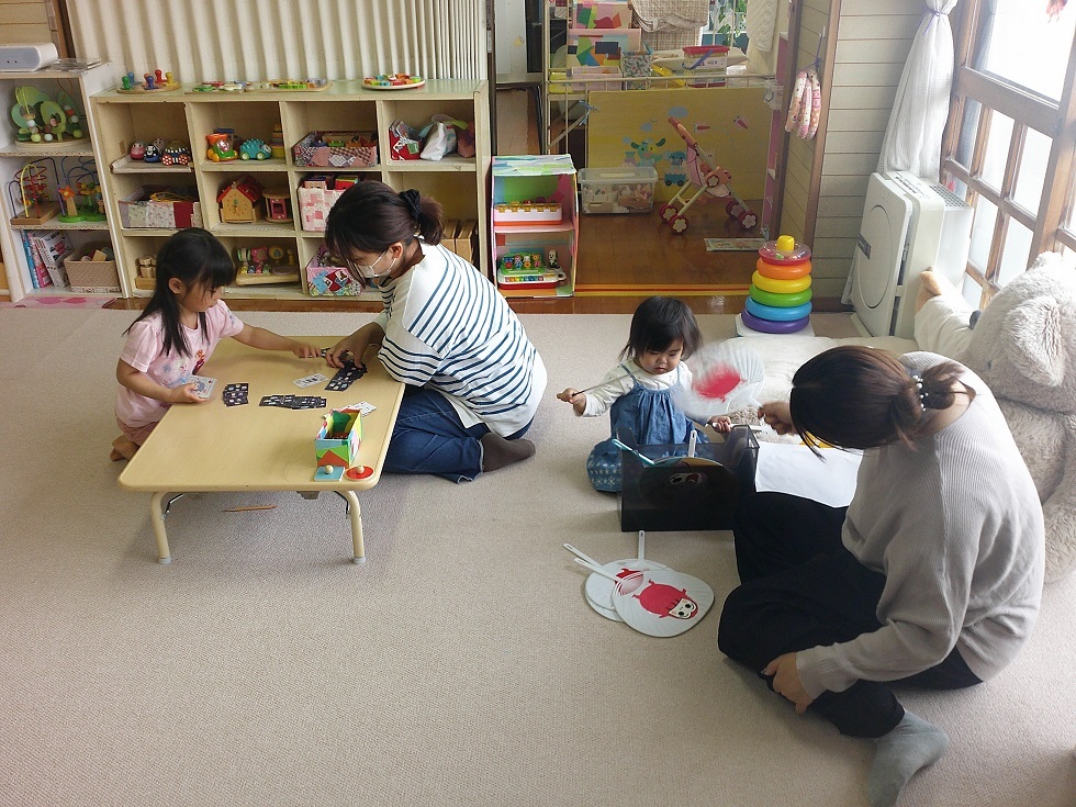 常設で遊んでいる様子