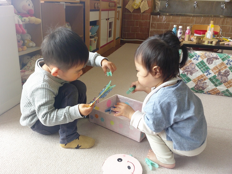常設で遊んでいる様子
