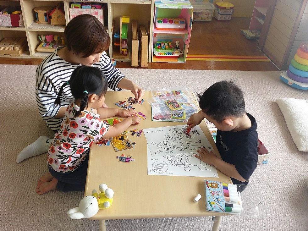 常設で遊んでいる様子