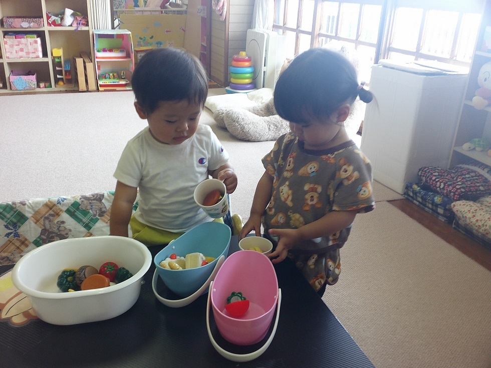 常設で遊んでいる様子