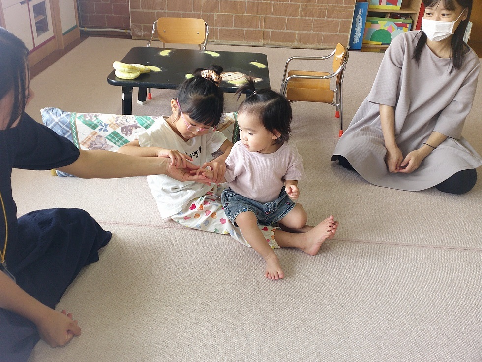 常設で遊んでいる様子