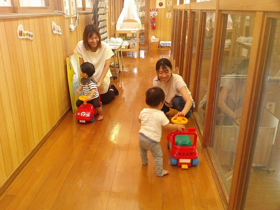 常設で遊んでいる様子