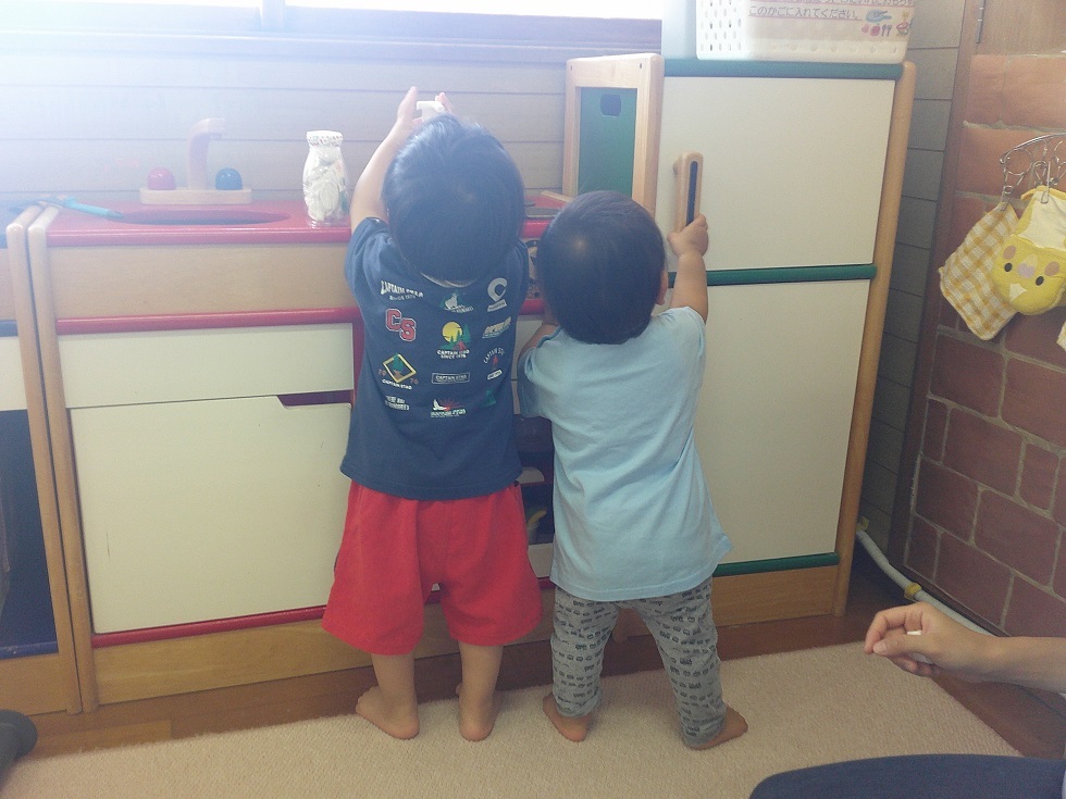 常設で遊んでいる様子