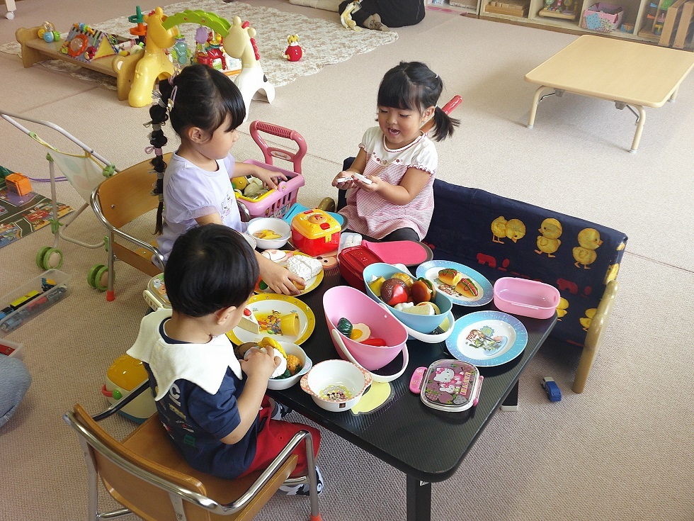 常設で遊んでいる様子