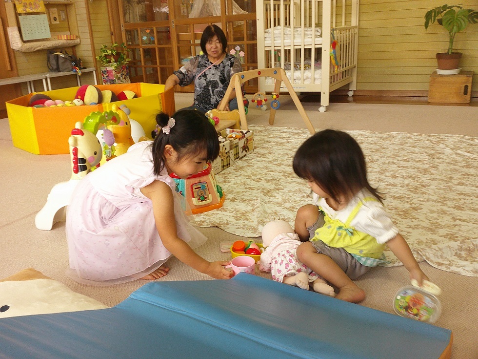常設で遊んでいる様子