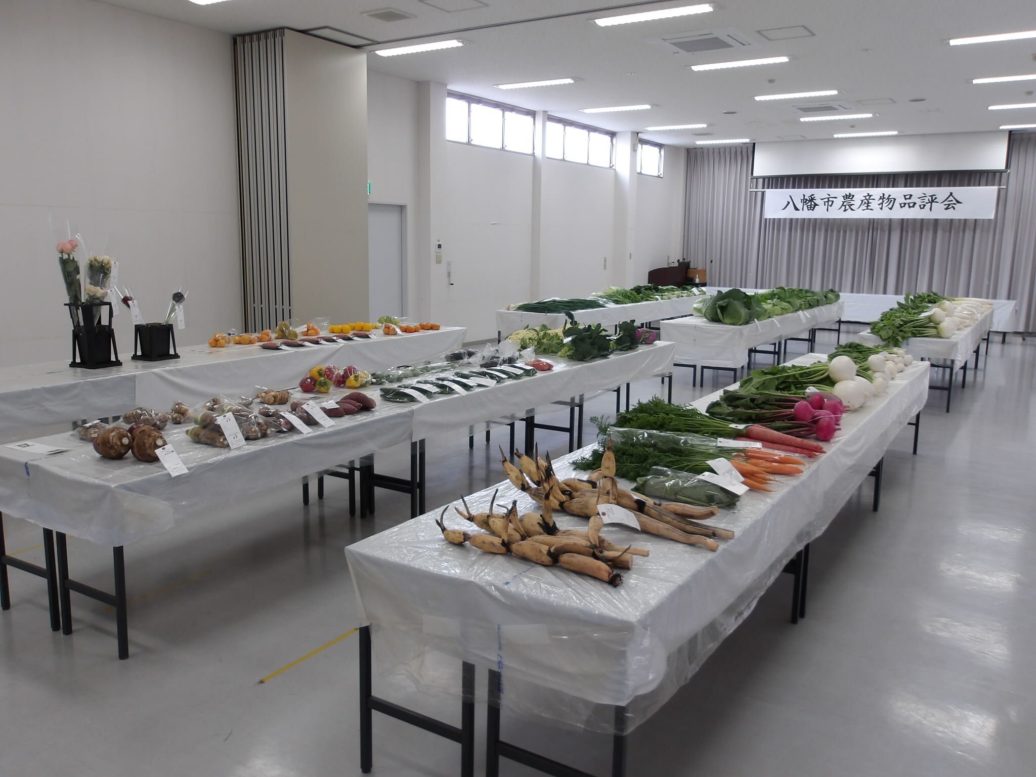 農産物品評会の写真