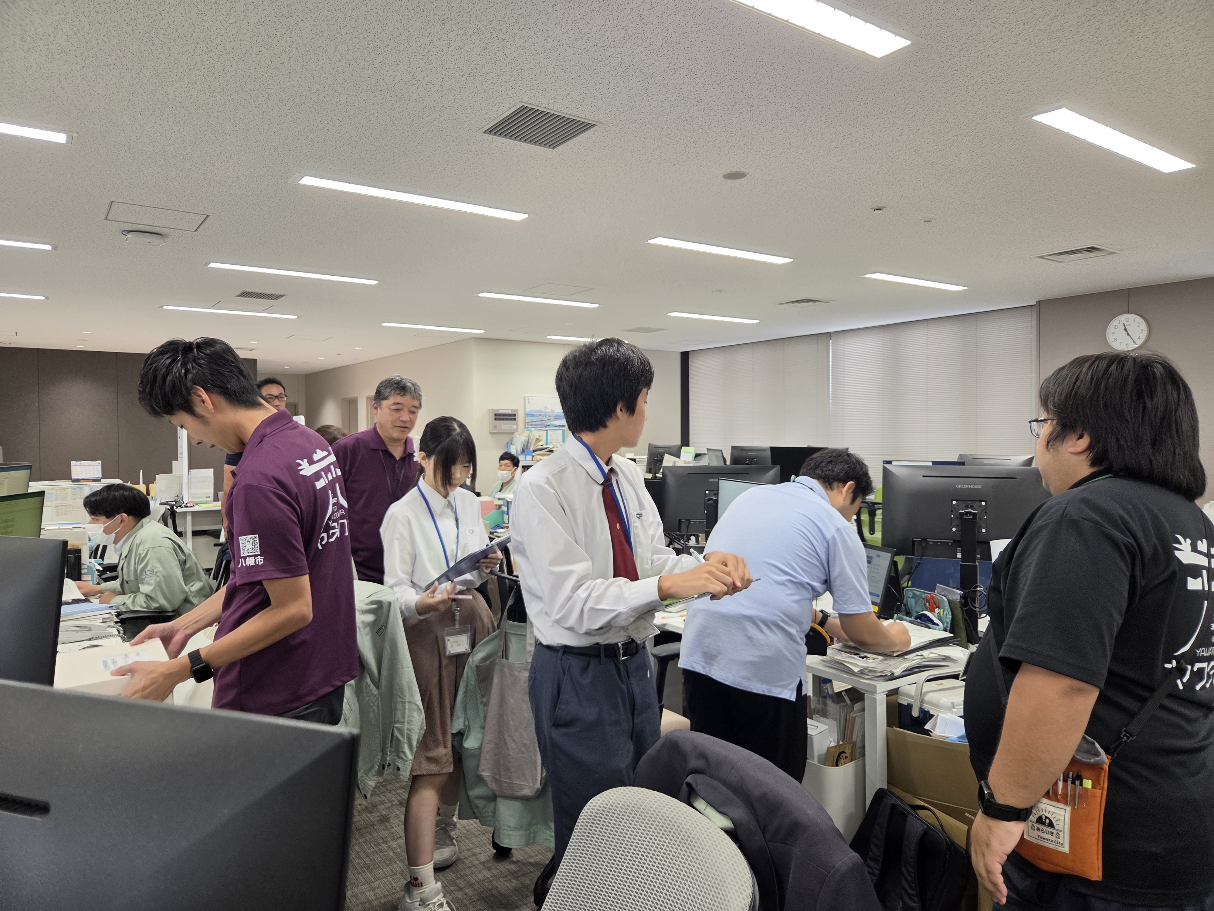 監査現場調査中