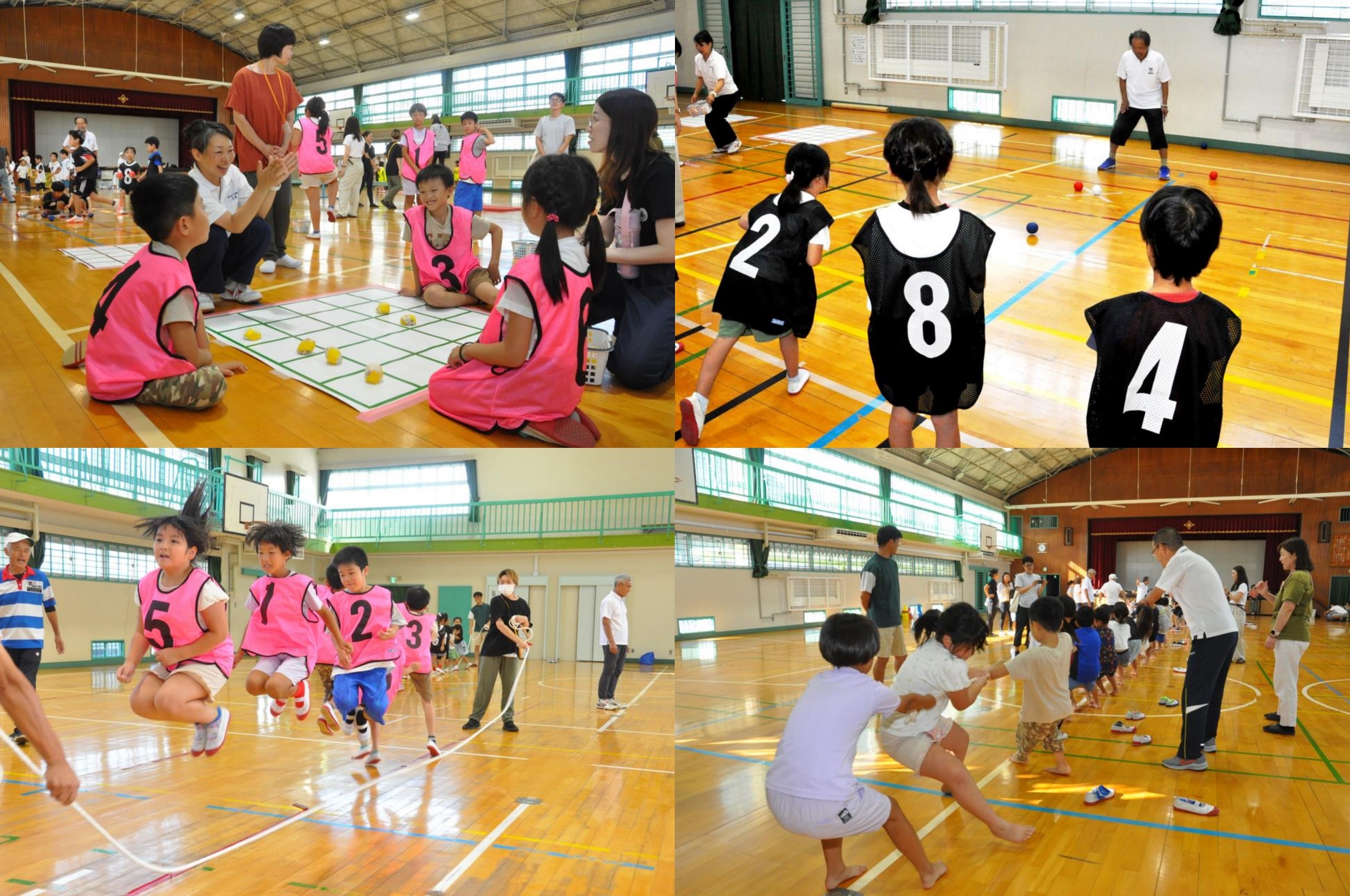 お楽しみ会で実施したスポーツイベントの様子