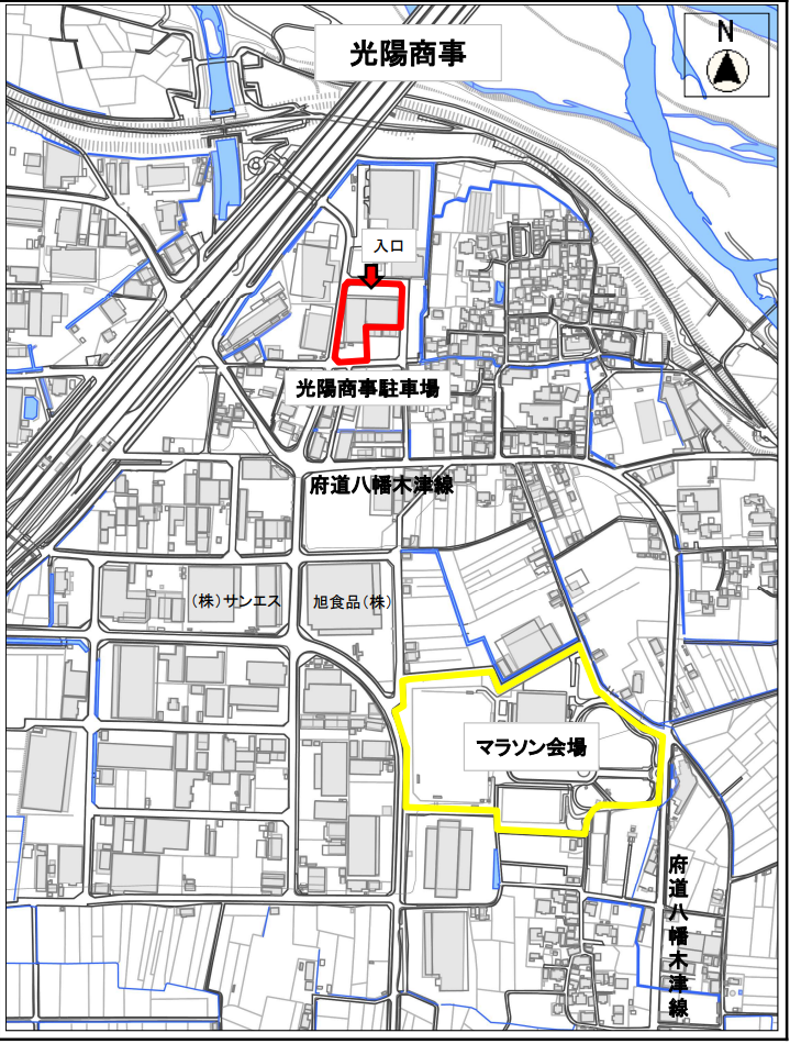 光陽商事駐車場案内図