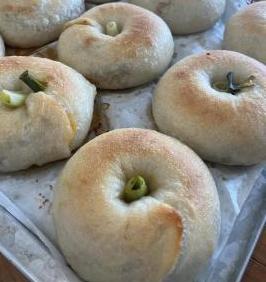 ねぎ豚プルコギ風ベーグルの画像