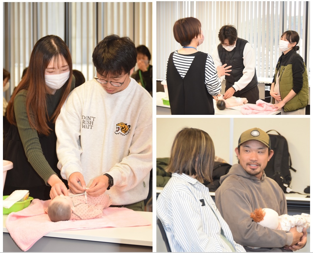 マタニティスクールで学ぶ参加者の様子